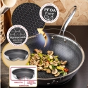 Stainless steel wok pan, ø28cm, KB 9024, Klausberg Stainless steel wok pan, ø28cm, KB 9024, Klausberg
