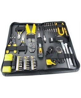 Tool kit for computers and accessories with 58 parts DELTACOIMP black / yellow / VK-254