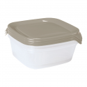 Food container set 3 pcs. square 3x0.8L Fresh&Go beige Food container set 3 pcs. square 3x0.8L Fresh&Go beige