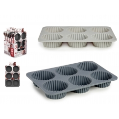 Silicone leivontamuotti 6 muffinin valmistukseen, 3 × 25,7 × 17,5 cm, 76835, Kinva