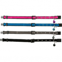 Kakla siksna kaķiem - Trixie Cat collar rhinestone gems, velvet,