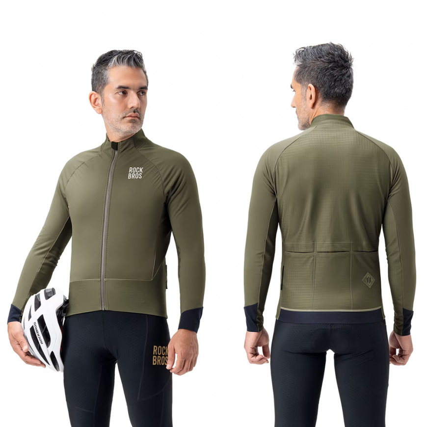 Rockbros YDWT014 Winter Fleece Double Layer Cycling Jacket Size – 3