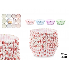 150 tk küpsetuspaberist vormide komplekt, 12 cm, assortii 4, 8.5