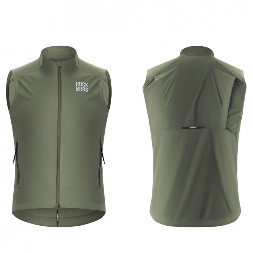 Rockbros YDMJ003 Windproof Vest Spring|Autumn Size XXL - Green – 2