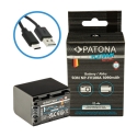 Aku Sony NP-FV100 3090mAh Li-Ion Platinum USB-C uzlāde Aku Sony NP-FV100 3090mAh Li-Ion Platinum USB-C uzlāde