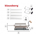 Sausage stuffer, 3kg capacity, horizontal, stainless steel, Klau Sausage stuffer, 3kg capacity, horizontal, stainless steel, Klau