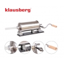 Sausage stuffer, 3kg capacity, horizontal, stainless steel, Klau Sausage stuffer, 3kg capacity, horizontal, stainless steel, Klau