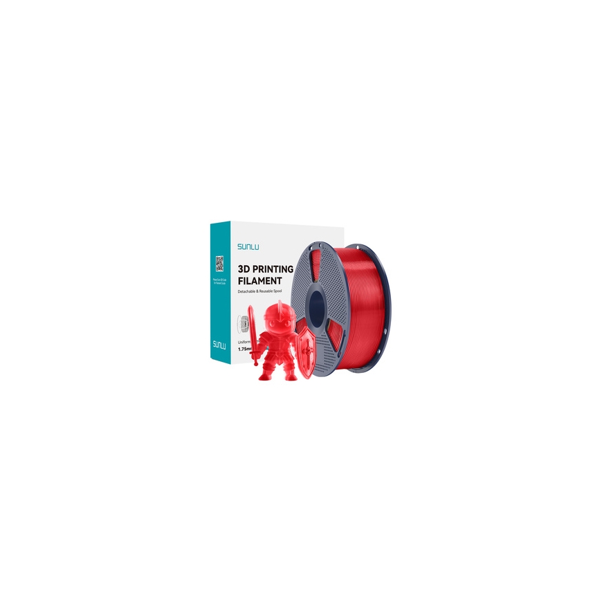 Sunlu PLA+ Filaments (Caurspīdīgi sarkans) – 2