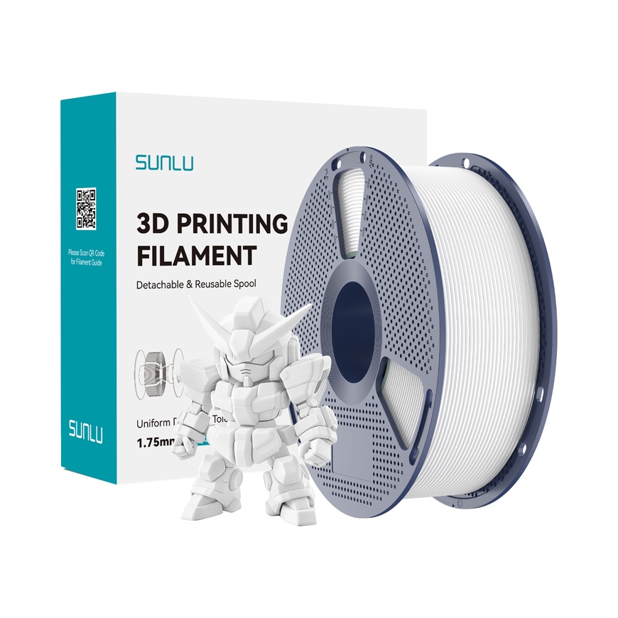Sunlu PLA+ 2.0 -filamentti (Valkoinen)