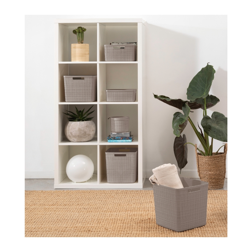Džuutkorv L 20L 36x28x23cm beež – 2