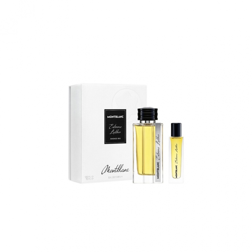 Set Montblanc: Extreme Leather, Eau De Parfum, For Men, 125 ml +