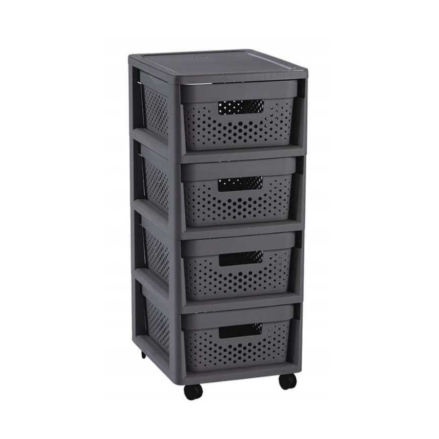 Curver Kumode uz riteņiem ar 4