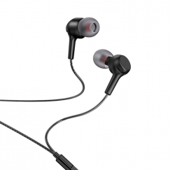 Hoco M78 Black Wired Earphones with 3.5 mm Jack