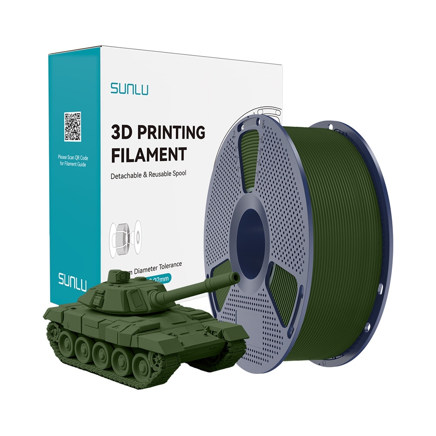 Sunlu PLA+ High-Speed Olive Filament