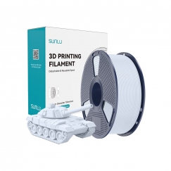 Sunlu PLA+ ātrgaitas balts pavediens