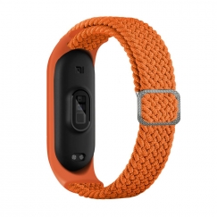 Mi Band 3/4/5/6 Nėrinių Medžiagos Diržas Oranžinis