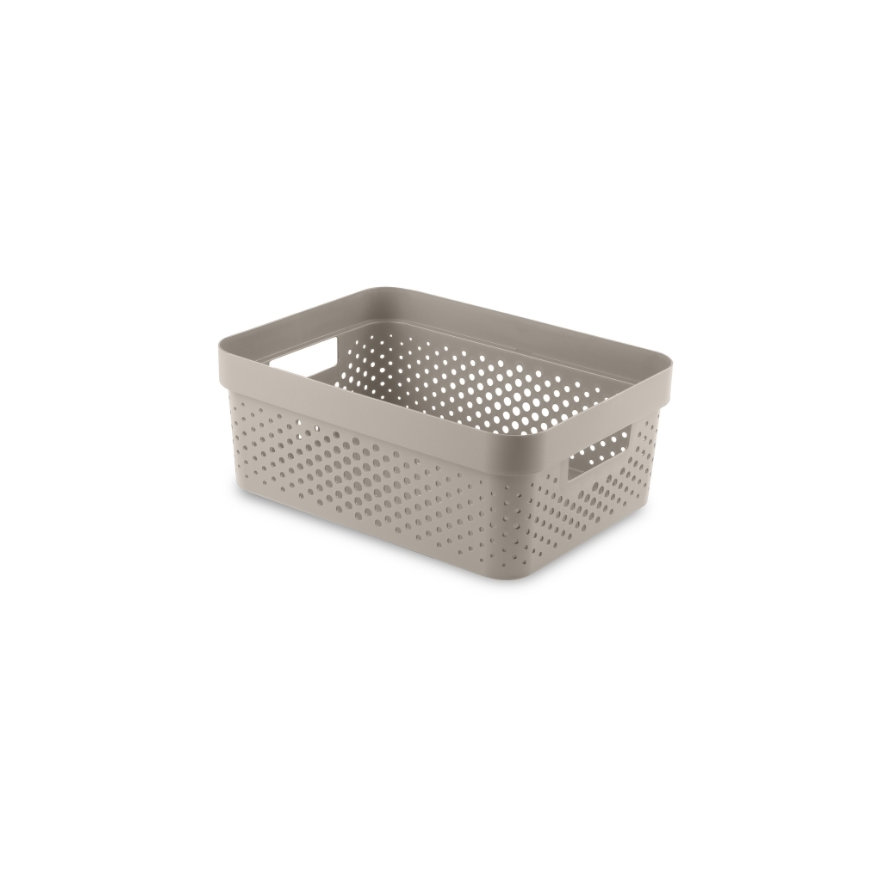 Kaste Infinity Recycled 11L 36x27x14cm smilškrāsā