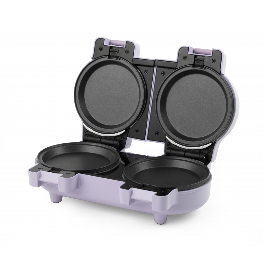 Giles & Posner EK5923GSPPVDE Kaksinkertainen Snack- ja Waffle-leivontakone – 5