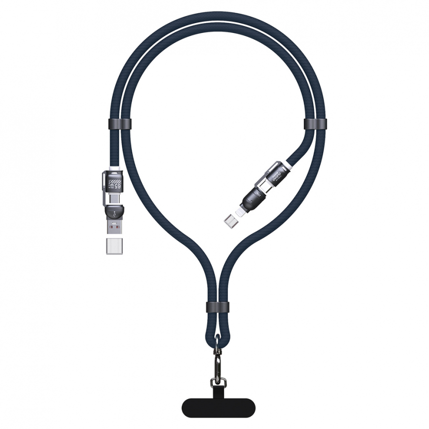 Dudao L20Max 65W 4-in-1 Cable with Lanyard USB-C to USB-C with L