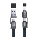Dudao L20Max 65W 4-in-1 Cable with Lanyard USB-C to USB-C with L