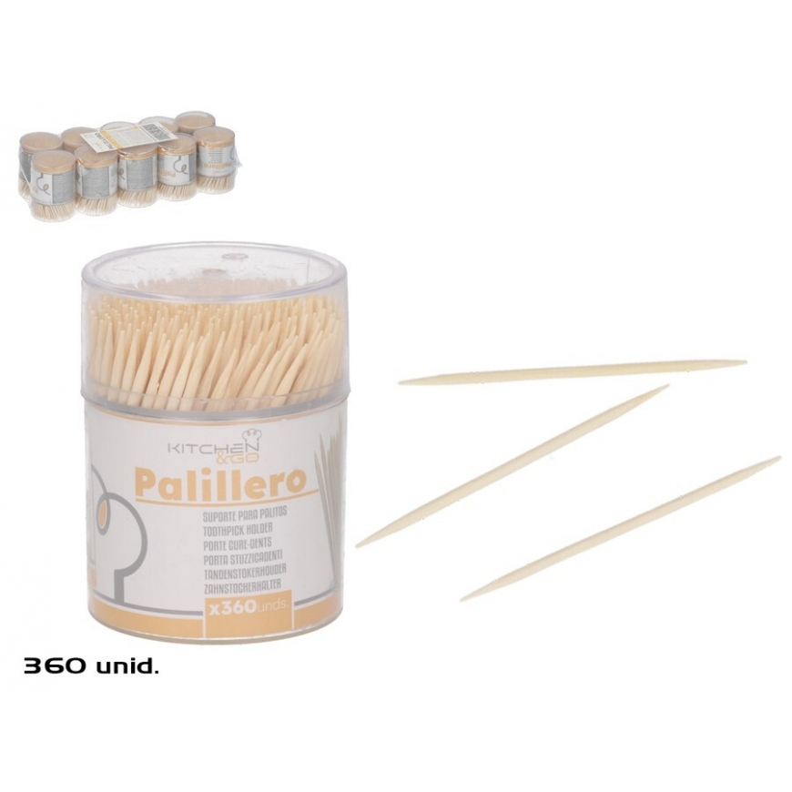 360 Pcs Toothpick Holder, 7 X 5 X 5 Cm, KITCHEN&GO