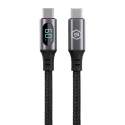 Blavec Cable Zumi braided - Type C to Type C - PD 60W 3A LCD dis Blavec Cable Zumi braided - Type C to Type C - PD 60W 3A LCD dis