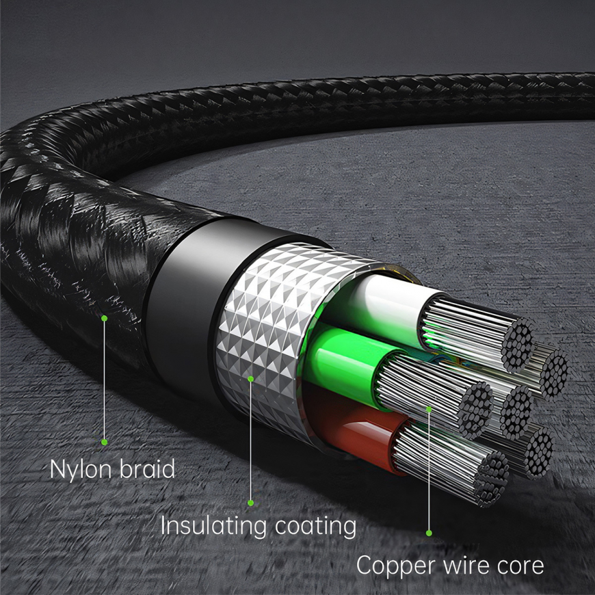 Blavec Cable Zumi braided - Type C to Type C - PD 60W 3A LCD dis – 4