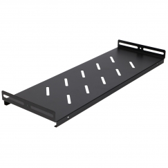 EXTRALINK LITE 12U 530X400 Sieninis montuojamas rack'ų kabinetas juodas su lentyna