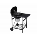 Anton Oliver Fire 57 cm emaloitu hiiligrilli sivupöydällä Anton Oliver Fire 57 cm emaloitu hiiligrilli sivupöydällä