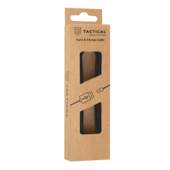 Tactical Smooth Thread Cable USB-A|USB-C 0.3m Black