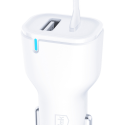 3mk Car Charger 20W PD3.0 QC 3.0 USB 1A1C - White 3mk Car Charger 20W PD3.0 QC 3.0 USB 1A1C - White