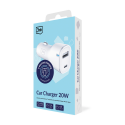 3mk Car Charger 20W PD3.0 QC 3.0 USB 1A1C - White 3mk Car Charger 20W PD3.0 QC 3.0 USB 1A1C - White