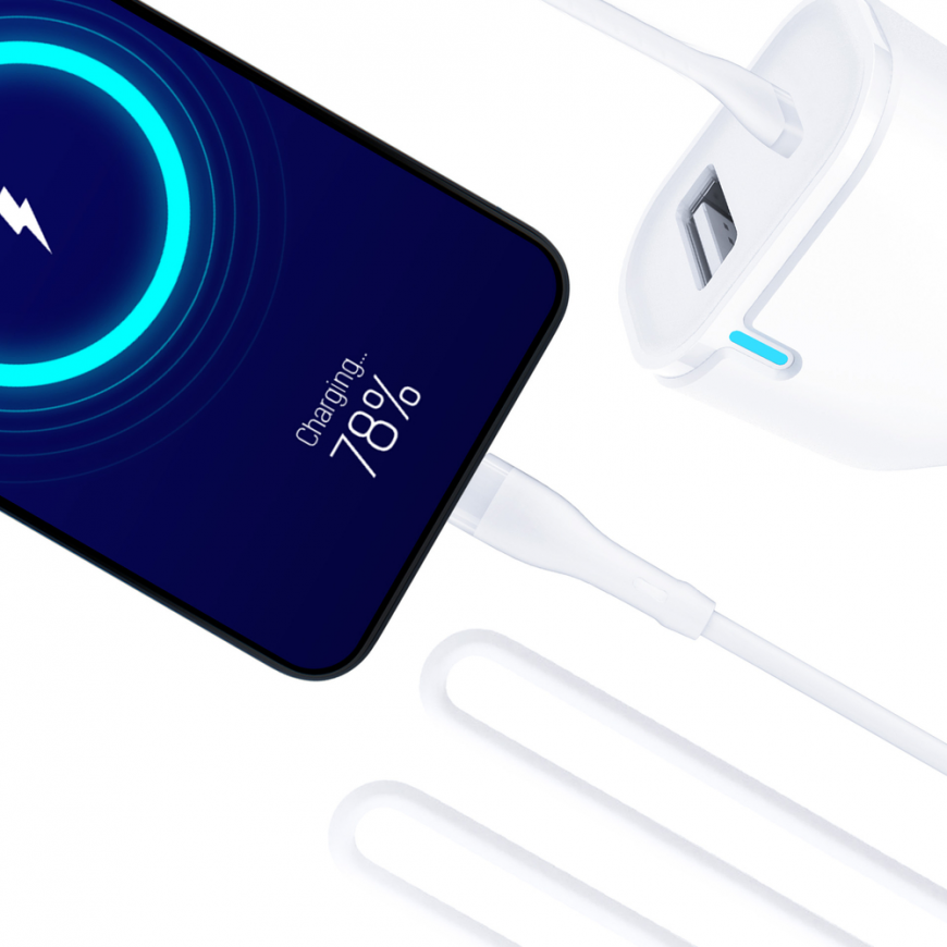 3mk Car Charger 20W PD3.0 QC 3.0 USB 1A1C - White – 4