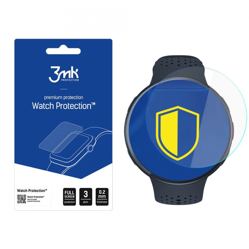 Hybrid Glass 3mk Watch Protection FlexibleGlass for Polar Pacer