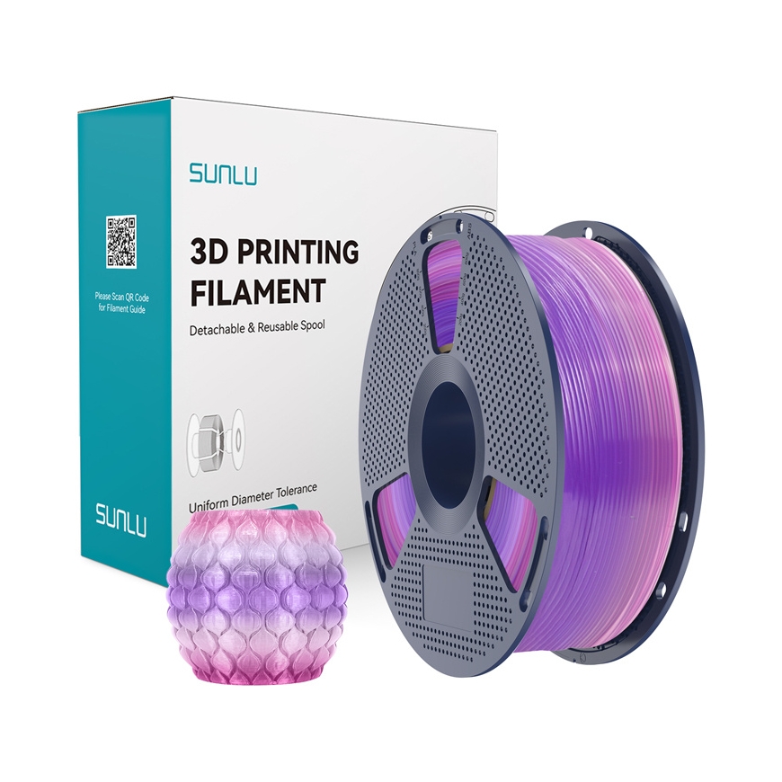 Sunlu PLA läbipaistev (Vikerkaar) 03 filament