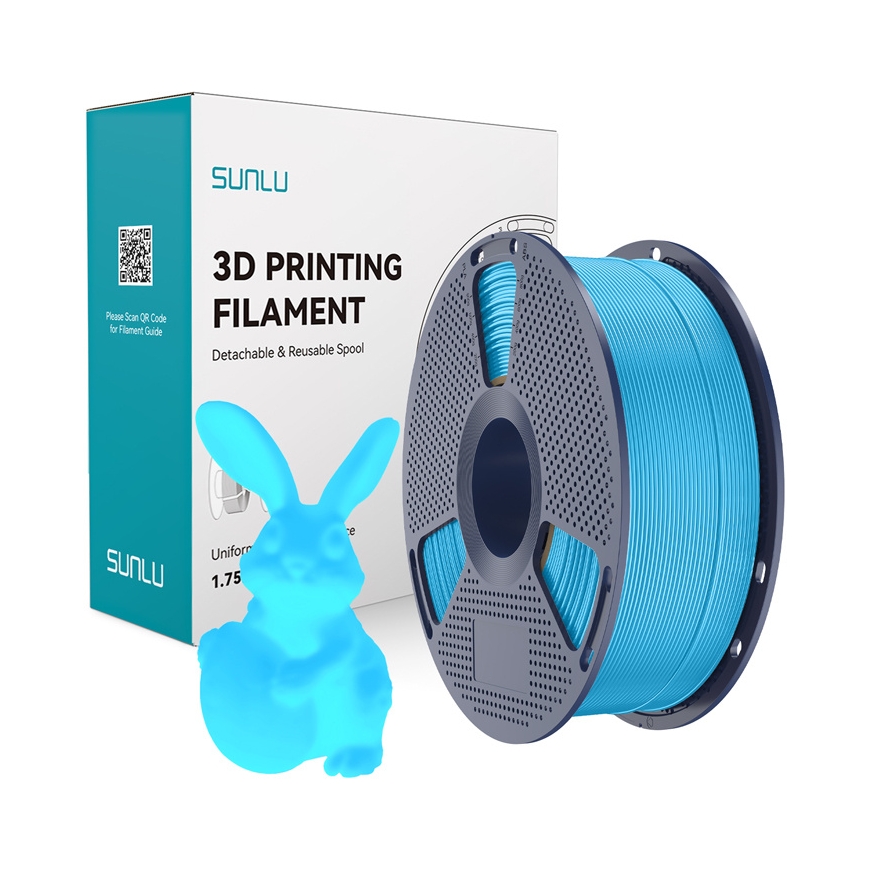 Sunlu PLA Glow In The Dark Filament (blue)