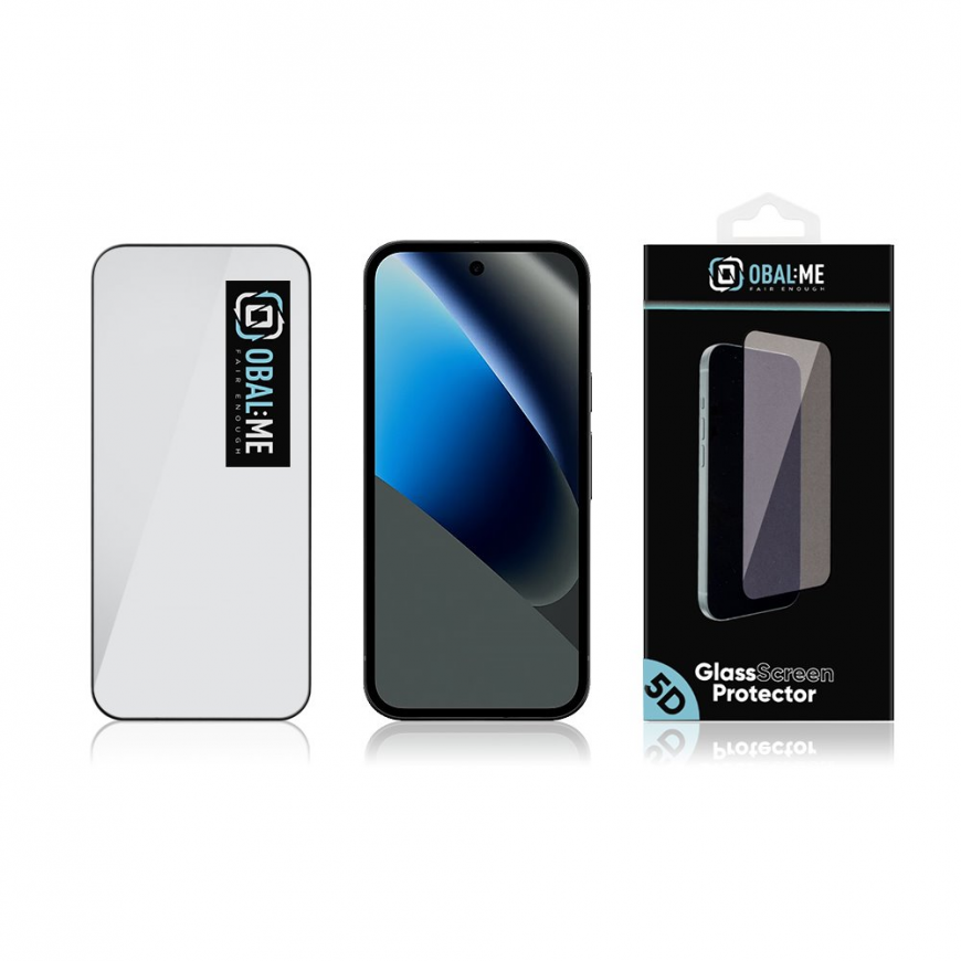 OBAL:ME 5D Glass Screen Protector for Google Pixel 10a Black – 2