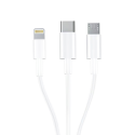 3mk Cable 3in1 USB-A - micro USB | Lightning | USB-C 1.2m 20V|2.