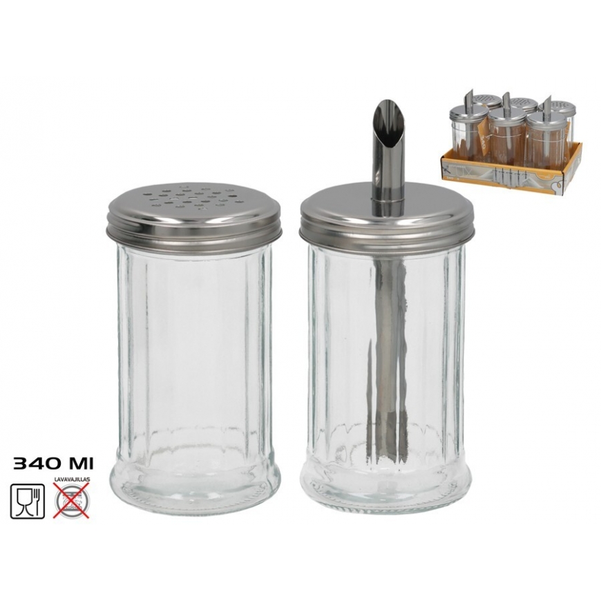 Cukura trauks 340 ml, 2 veidi, 8,5 x 7,5 x 7,5 cm, KITCHEN&GO