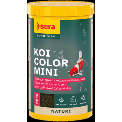 Barība dīķa zivīm - Sera Koi Color Mini1000ml (390g)