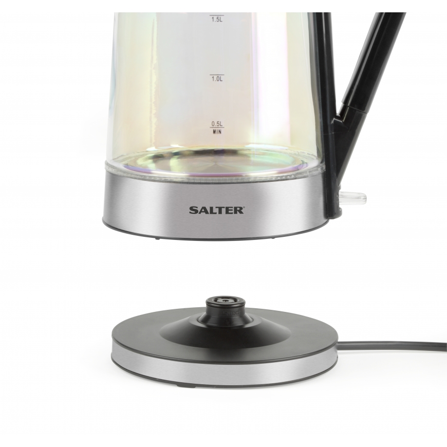 Salter EK5078IRFVDE Spoguļojoša stikla tējkanna – 5