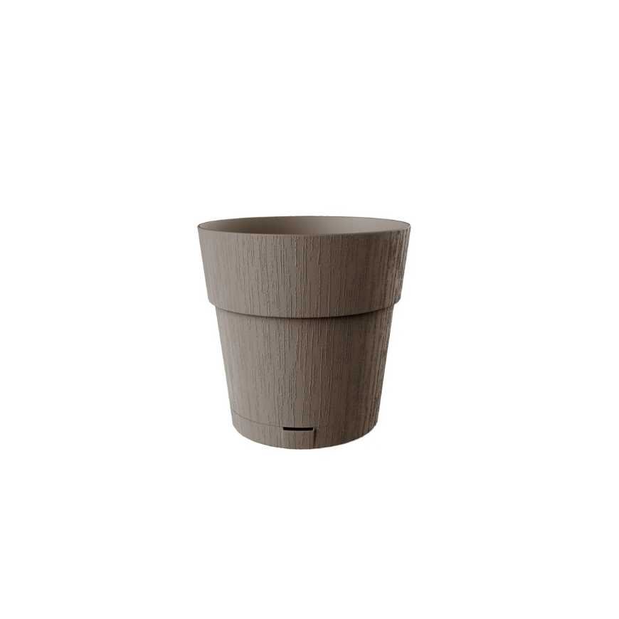 Lillepott alusega Ethica Ø20x19cm pruun