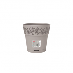 Lillepott alusega Gaia Ø20x19cm helehall
