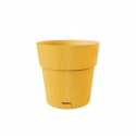 Flower pot with tray Ethica Ø20x19cm mustard yellow Flower pot with tray Ethica Ø20x19cm mustard yellow