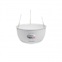 Puķu pods piekarināms Natural Ø30x14,5cm balts Puķu pods piekarināms Natural Ø30x14,5cm balts