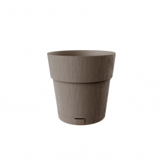 Flower pot with tray Ethica Ø15x15cm brown