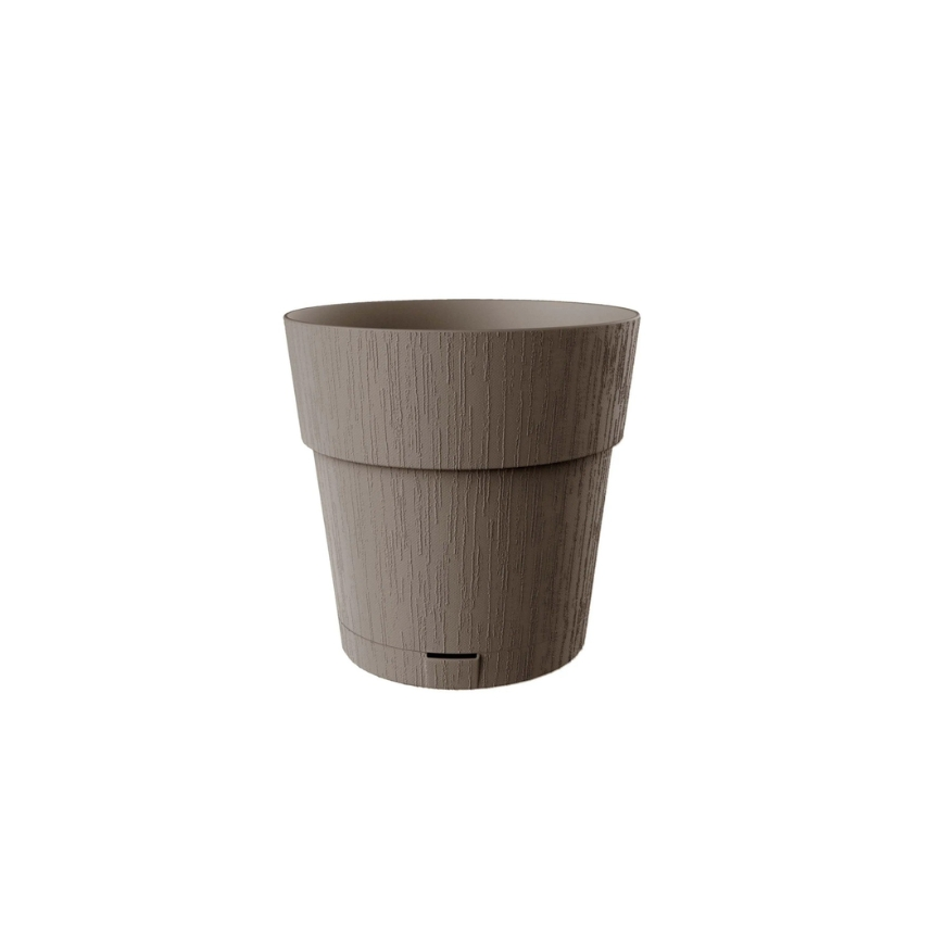 Lillepott alusega Ethica Ø15x15cm pruun