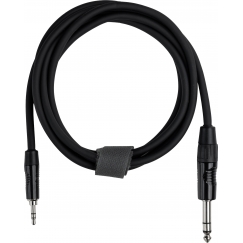 Fuj:tech 6,3 mm TRS isane – 3,5 mm TRS isane audiokaabel, 2 m, must