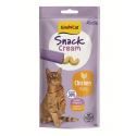 Gardumi kaķiem - GimCat SNACK CREAM CHICKEN 6 X 15 G Gardumi kaķiem - GimCat SNACK CREAM CHICKEN 6 X 15 G