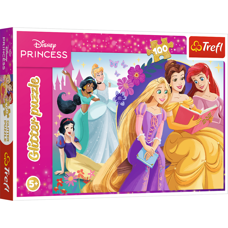 TREFL DISNEY PRINCESS Kimalteleva Palapeli Prinsessat, 100 palaa